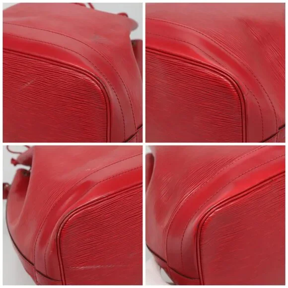 LOUIS VUITTON Epi Noe Shoulder Bag Red M44007 LV Auth 120135